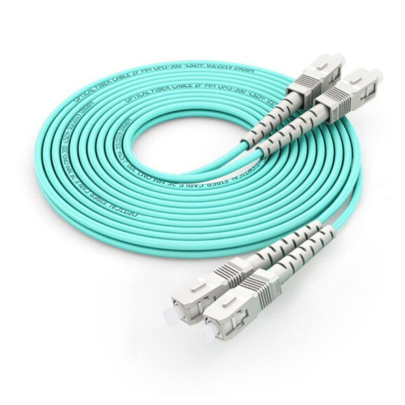 Câble fibre optique ST vers ST Multimode Duplex 3,0 mm Diamètre extérieur  OM2 50/125 mm Fibre optique Patch Cord, 3m – Ordinateur 3D